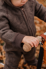 Warm Wool Jumpsuit | Mitten Cuff | Cocoa