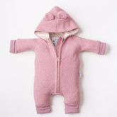 Warm Wool Jumpsuit | Mitten Cuff | Powder Pink