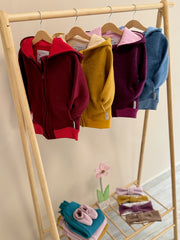 Bomber Jacket | Boiled Wool | Mustard