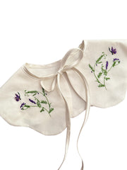 Delicate collar with embroidery